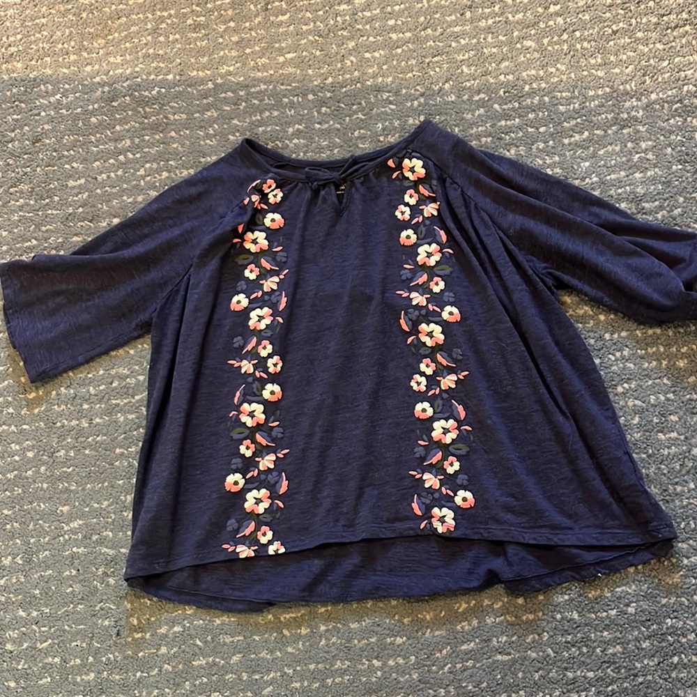 Girls Floral Flowing Top